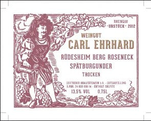 CarlEhrhardRudesheimBergRoseneckTrockenPinotNoir2021Germany–WesternReserveWines