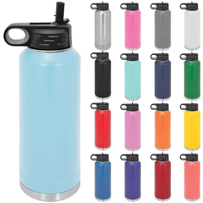 Caseof12–40ozStainlessSteelSportsWaterBottlePolarCamelBla—BulkTumblers