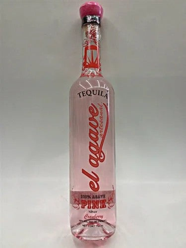 ElAgaveArtesanalTequilaPinkCranberrySilver750ML