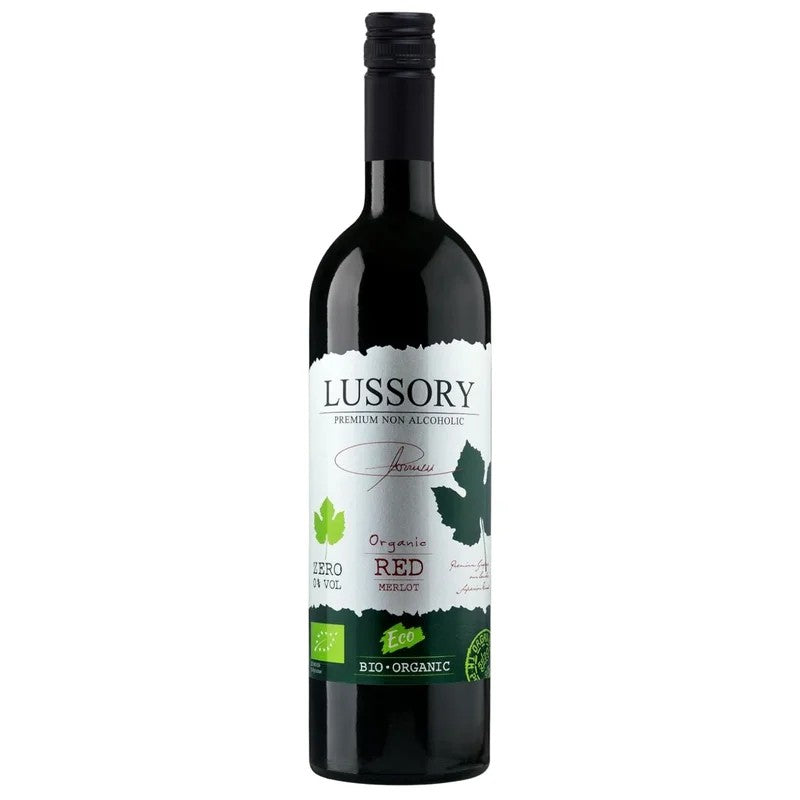 LussoryOrganicMerlotNon-AlcoholicRedWine750ml