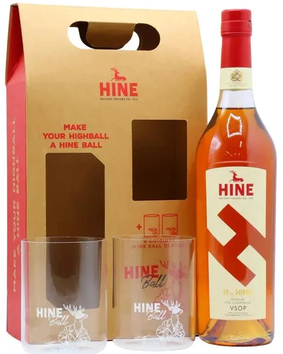 ThomasHine&Co.HbyHineVSOPCognac(with2Glasses)