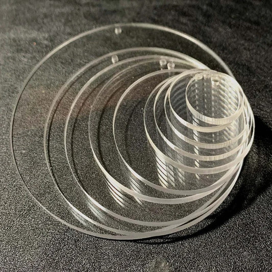 100Pieces–RoundCircleAcrylicBlankShape–1″to5″size—BulkTumblers