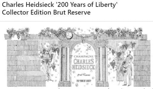 CharlesHeidsiec,ChampagneBrutReserve200YearsofLibertyFrance–WesternReserveWines