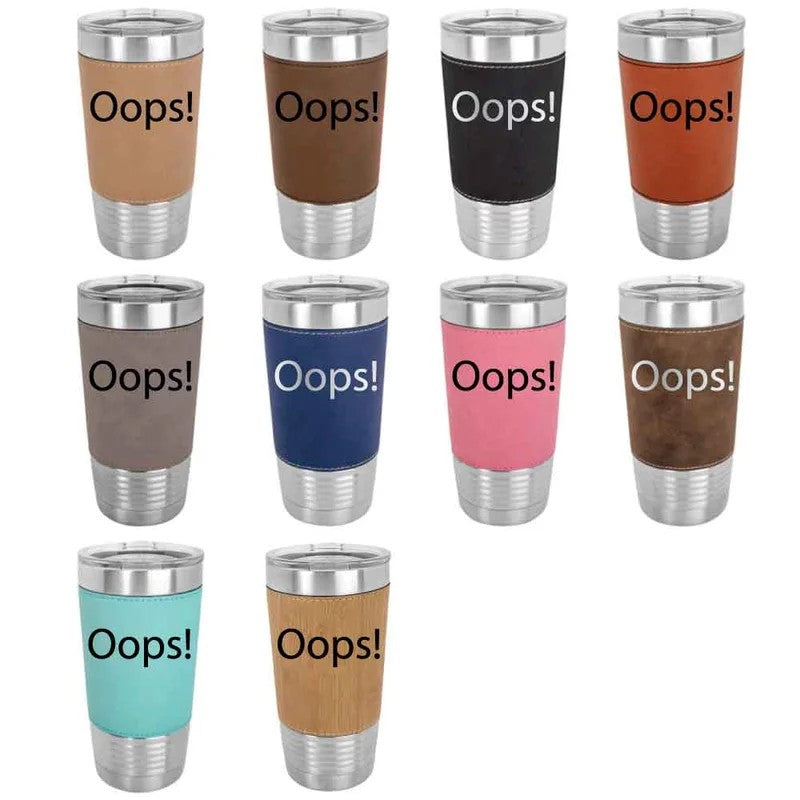 Fuh-Cup™Tumblers–20ozFauxLeatherTumbler—BulkTumblers
