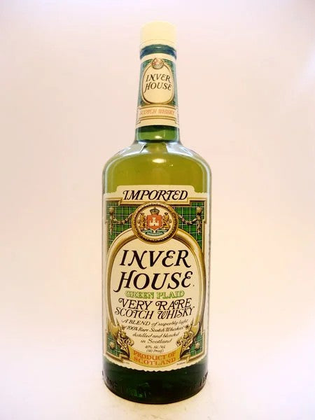 InverHouseGreenPlaidRareBlendedScotchWhisky–1980s(40%,100cl