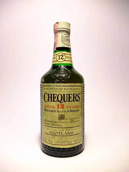 JohnMcEwan&Co.’s“Chequers”12YOBlendedScotchWhisky–Late1970s