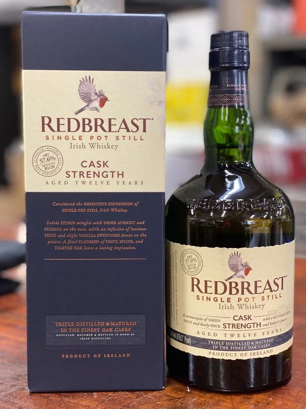 Redbreast12YearsOldCaskStrength112.6proofSinglePotStillIrishWhiskey