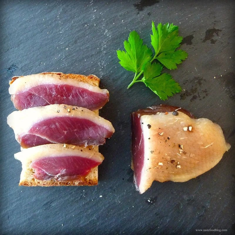 SpottedTrotterDuckProsciuttoSliced–PERRINE’sWINESHOP