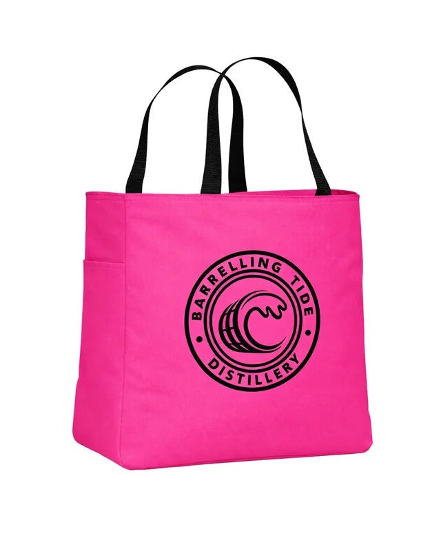 TropicalPinkReusableToteBag